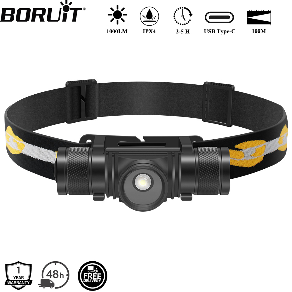 Lolin D32 - BORUiT D20 Zoom LED faro 1000LM
