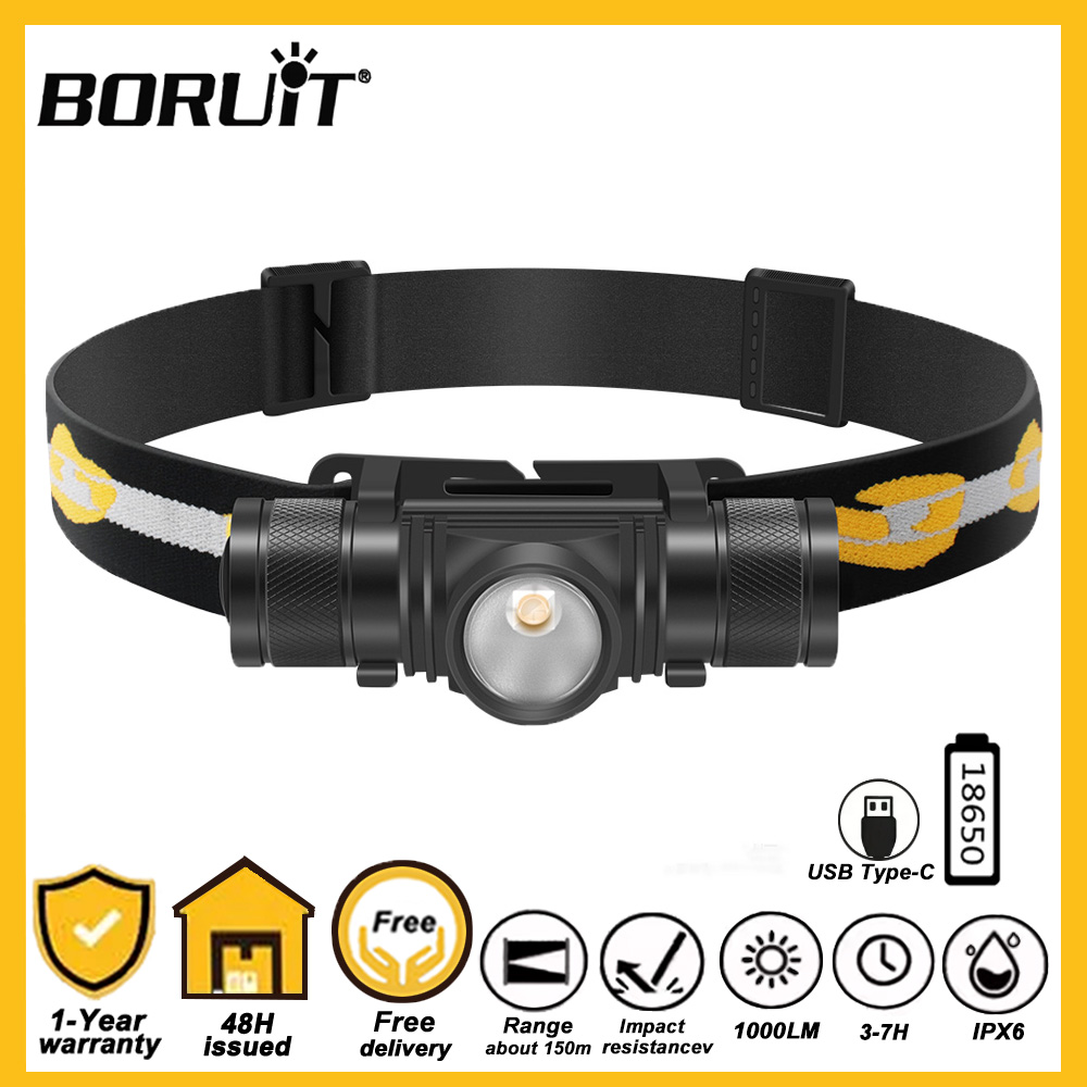 Lolin D32 - BORUiT D10 LED faro 18650 batería