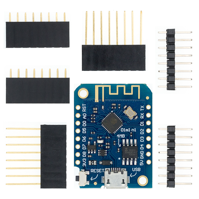 Micro USB/tipo-c USB WeMos D1  - D1 Mini Pro reseña y precio