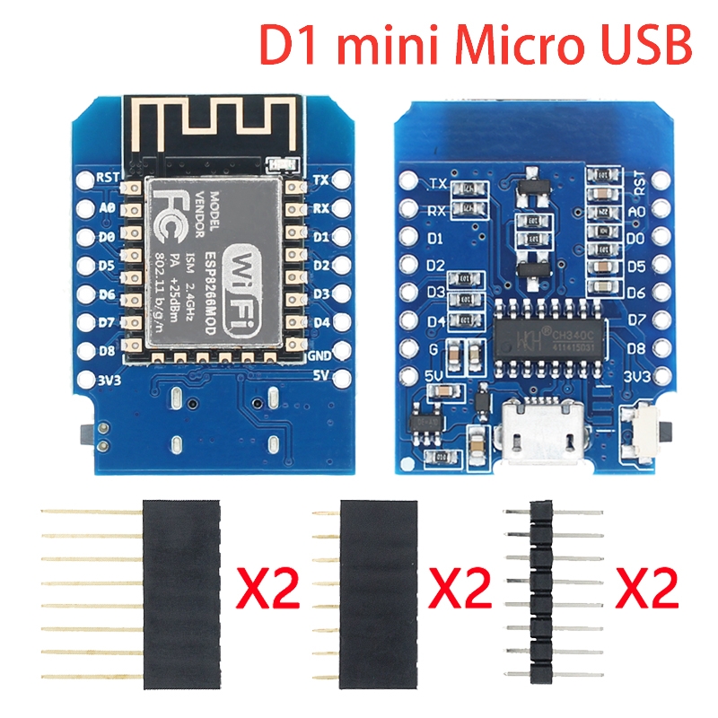 Micro USB/tipo-c USB WeMos D1  - D1 Mini Pro reseña y precio