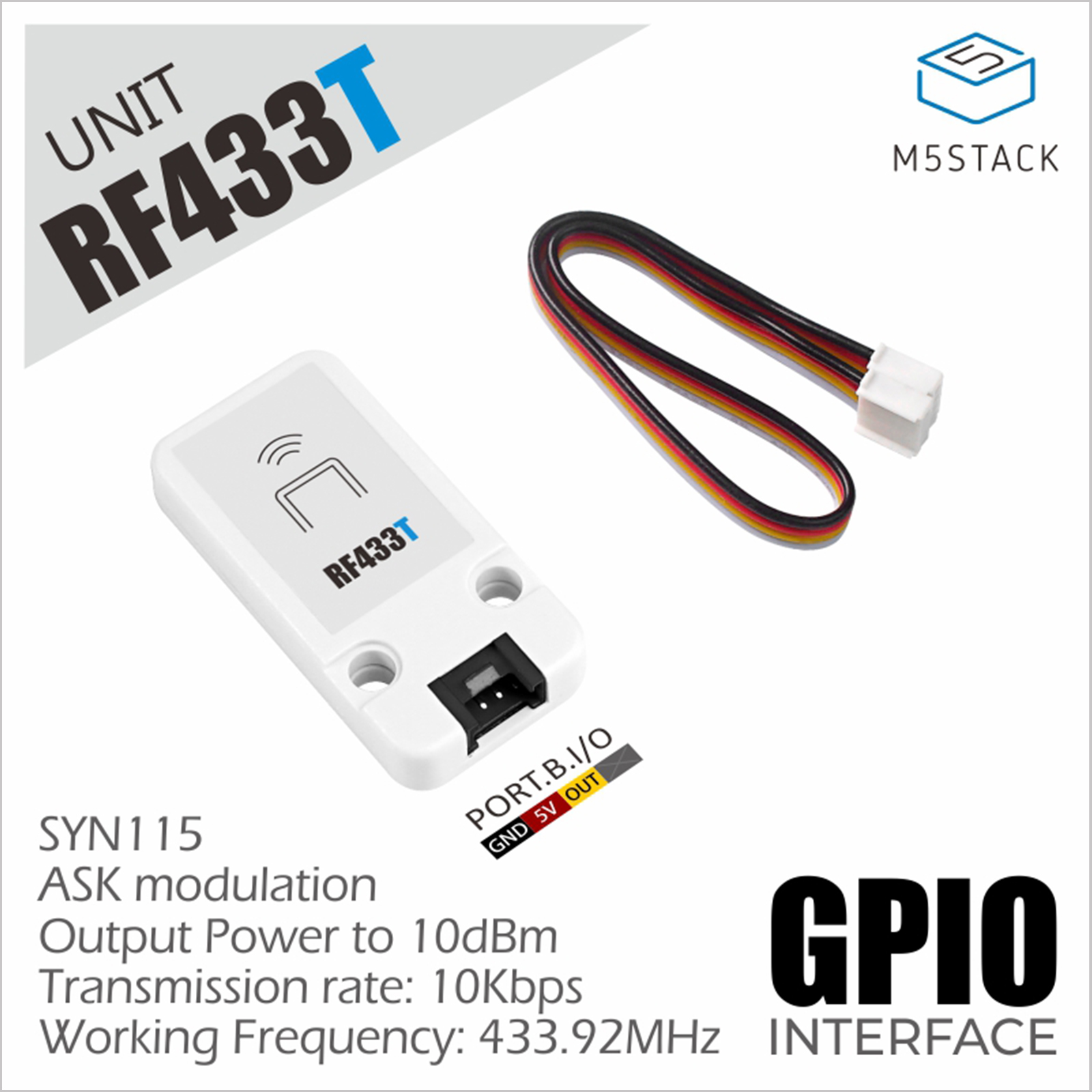 Transmisor oficial de unidad R - M5Stack reseña y precio
