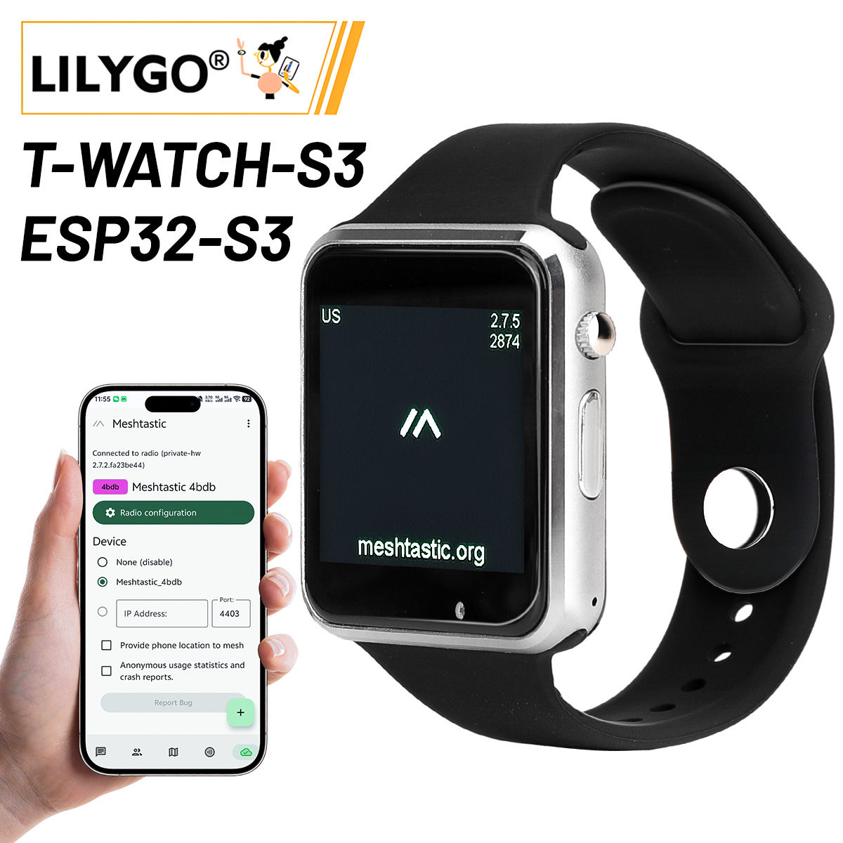 LILYGO T Watch S3 Lora rastrea - Ttgo T Watch reseña y precio