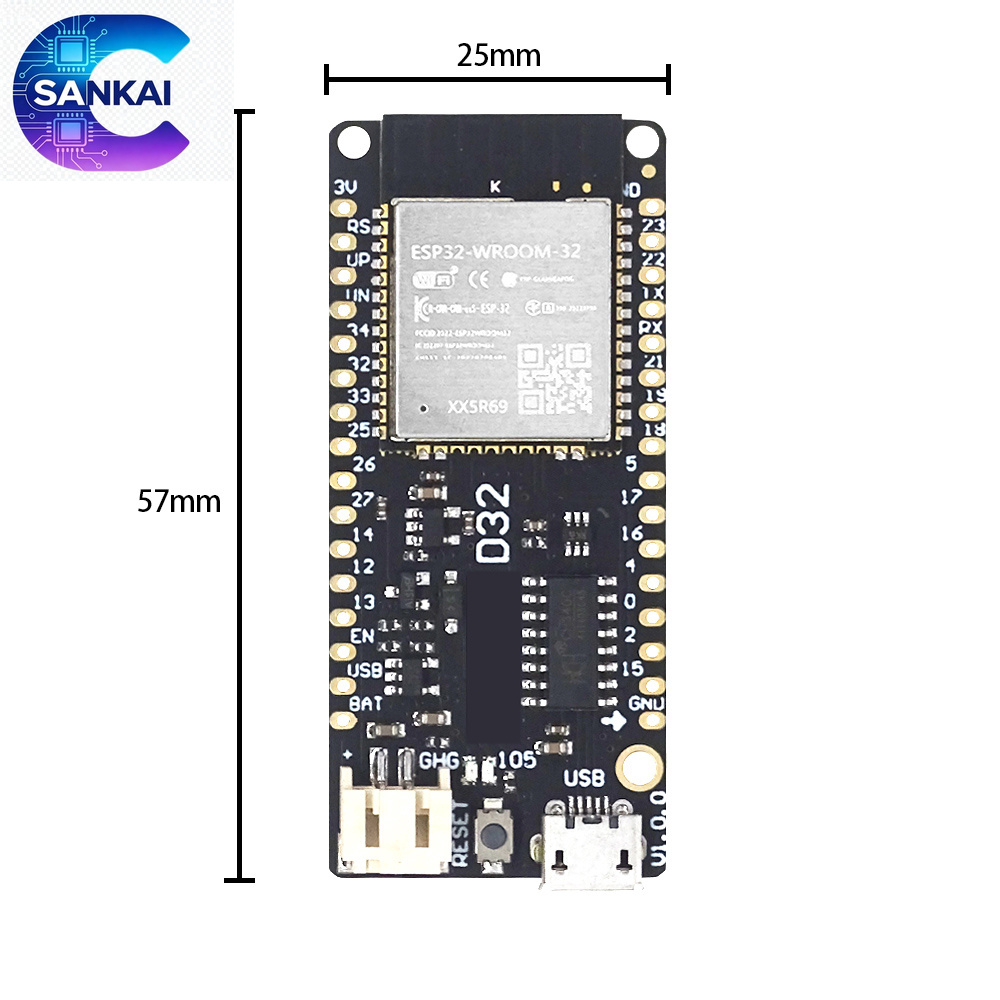 Placa Wemos LOLIN D32 V1.0.0 E - Lolin D32 reseña y precio