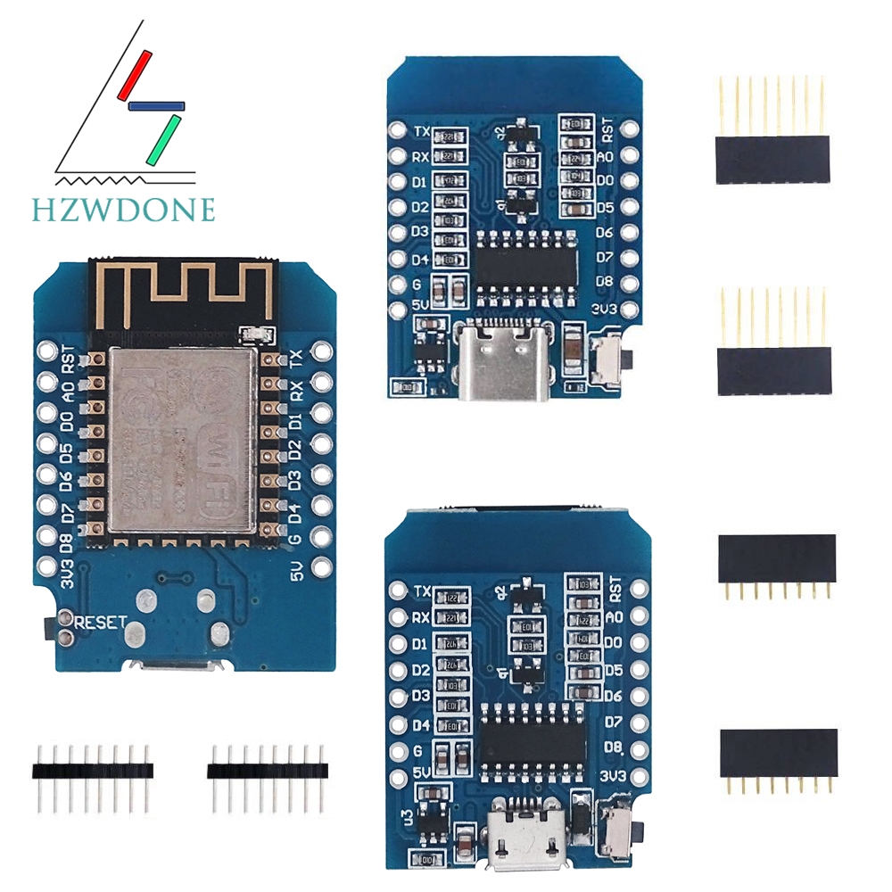Tipo-C Micro USB D1 Mini NodeM - Nodemcuv2 reseña y precio